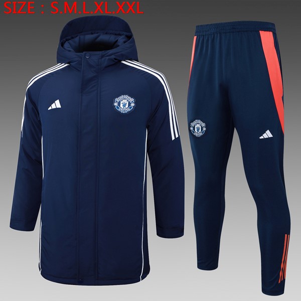 Abrigo Manchester United Conjunto Completo 2024-2025 Azul